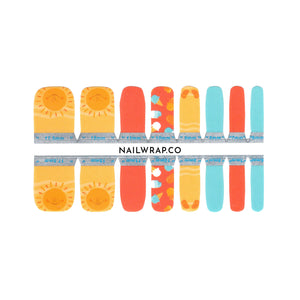 Buy Beach Day (Pedicure) Premium Designer Nail Polish Wraps & Semicured Gel Nail Stickers at the lowest price in Singapore from NAILWRAP.CO. Worldwide Shipping. Achieve instant designer nail art manicure in under 10 minutes - perfect for bridal, wedding and special occasion.