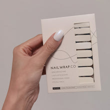 Load image into Gallery viewer, Buy Pearl of Wisdom (Solid) Premium Designer Nail Polish Wraps &amp; Semicured Gel Nail Stickers at the lowest price in Singapore from NAILWRAP.CO. Worldwide Shipping. Achieve instant designer nail art manicure in under 10 minutes - perfect for bridal, wedding and special occasion.