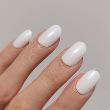 Load image into Gallery viewer, Buy Pearl of Wisdom (Solid) Premium Designer Nail Polish Wraps & Semicured Gel Nail Stickers at the lowest price in Singapore from NAILWRAP.CO. Worldwide Shipping. Achieve instant designer nail art manicure in under 10 minutes - perfect for bridal, wedding and special occasion.
