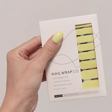 Load image into Gallery viewer, Buy Portofino Yellow (Solid) Premium Designer Nail Polish Wraps & Semicured Gel Nail Stickers at the lowest price in Singapore from NAILWRAP.CO. Worldwide Shipping. Achieve instant designer nail art manicure in under 10 minutes - perfect for bridal, wedding and special occasion.