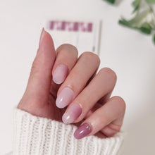 Load image into Gallery viewer, Buy Ansel Ombré Blush Premium Designer Nail Polish Wraps & Semicured Gel Nail Stickers at the lowest price in Singapore from NAILWRAP.CO. Worldwide Shipping. Achieve instant designer nail art manicure in under 10 minutes - perfect for bridal, wedding and special occasion.
