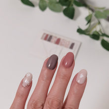 Load image into Gallery viewer, Buy Kelsi Floral Premium Designer Nail Polish Wraps & Semicured Gel Nail Stickers at the lowest price in Singapore from NAILWRAP.CO. Worldwide Shipping. Achieve instant designer nail art manicure in under 10 minutes - perfect for bridal, wedding and special occasion.