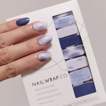 Load image into Gallery viewer, Buy Kianna Mist Premium Designer Nail Polish Wraps & Semicured Gel Nail Stickers at the lowest price in Singapore from NAILWRAP.CO. Worldwide Shipping. Achieve instant designer nail art manicure in under 10 minutes - perfect for bridal, wedding and special occasion.