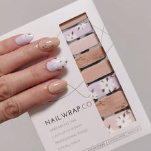 Load image into Gallery viewer, Buy Fleur Wonders Premium Designer Nail Polish Wraps & Semicured Gel Nail Stickers at the lowest price in Singapore from NAILWRAP.CO. Worldwide Shipping. Achieve instant designer nail art manicure in under 10 minutes - perfect for bridal, wedding and special occasion.