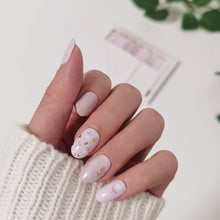 Load image into Gallery viewer, Buy Iza Bloom Premium Designer Nail Polish Wraps & Semicured Gel Nail Stickers at the lowest price in Singapore from NAILWRAP.CO. Worldwide Shipping. Achieve instant designer nail art manicure in under 10 minutes - perfect for bridal, wedding and special occasion.