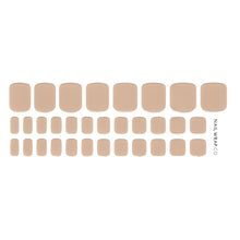 Load image into Gallery viewer, Buy Naturel - Pedicure (Semi-Cured Gel) Premium Designer Nail Polish Wraps & Semicured Gel Nail Stickers at the lowest price in Singapore from NAILWRAP.CO. Worldwide Shipping. Achieve instant designer nail art manicure in under 10 minutes - perfect for bridal, wedding and special occasion.