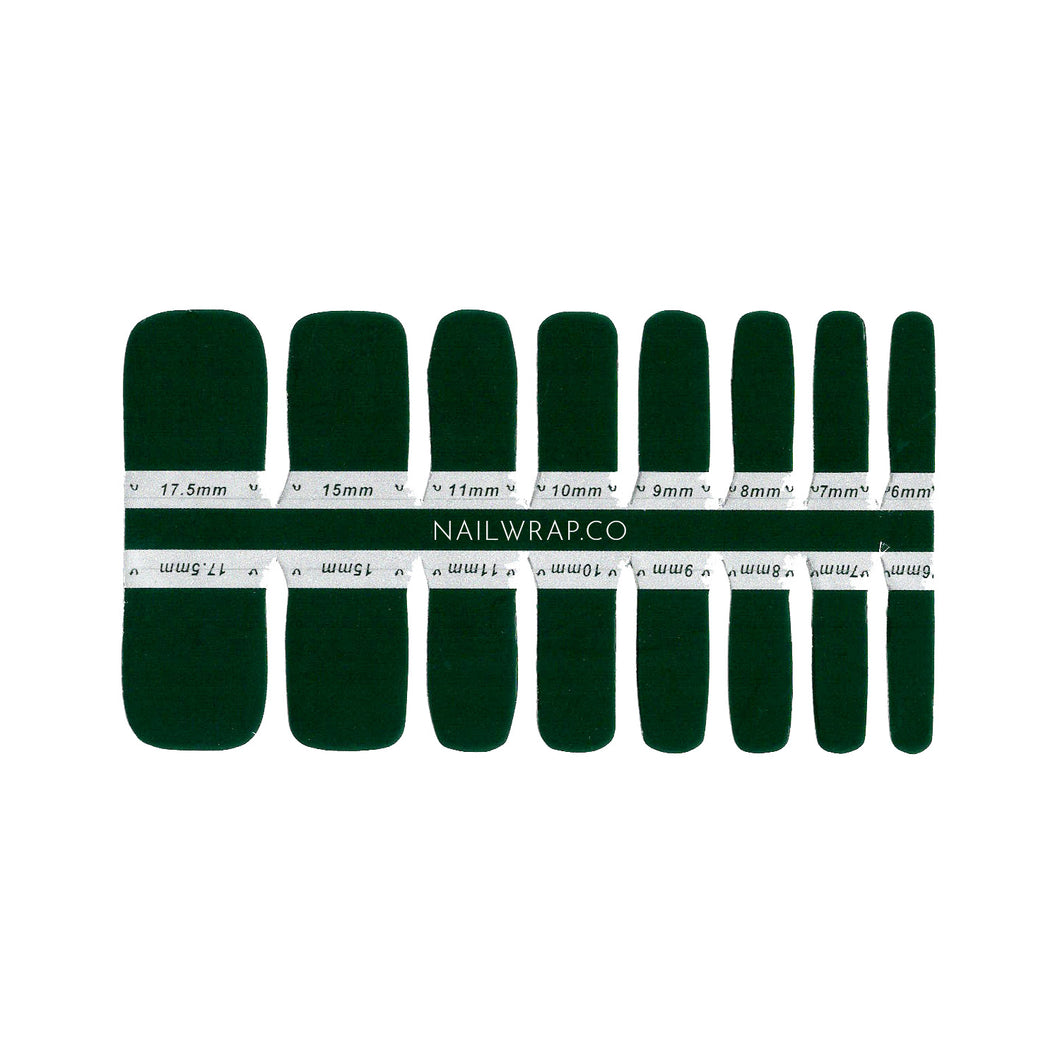 Buy Darkest Forest (Pedicure) Premium Designer Nail Polish Wraps & Semicured Gel Nail Stickers at the lowest price in Singapore from NAILWRAP.CO. Worldwide Shipping. Achieve instant designer nail art manicure in under 10 minutes - perfect for bridal, wedding and special occasion.