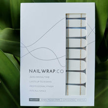 Load image into Gallery viewer, Buy Giselle French Twist Premium Designer Nail Polish Wraps & Semicured Gel Nail Stickers at the lowest price in Singapore from NAILWRAP.CO. Worldwide Shipping. Achieve instant designer nail art manicure in under 10 minutes - perfect for bridal, wedding and special occasion.