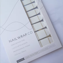 Load image into Gallery viewer, Buy Giselle French Twist Premium Designer Nail Polish Wraps & Semicured Gel Nail Stickers at the lowest price in Singapore from NAILWRAP.CO. Worldwide Shipping. Achieve instant designer nail art manicure in under 10 minutes - perfect for bridal, wedding and special occasion.