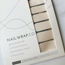 Load image into Gallery viewer, Buy Satin Sheen (Solid) Premium Designer Nail Polish Wraps & Semicured Gel Nail Stickers at the lowest price in Singapore from NAILWRAP.CO. Worldwide Shipping. Achieve instant designer nail art manicure in under 10 minutes - perfect for bridal, wedding and special occasion.