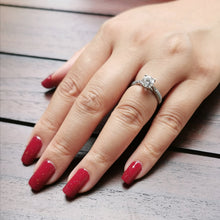 Load image into Gallery viewer, Buy Classic Maroon Sparkle Premium Designer Nail Polish Wraps & Semicured Gel Nail Stickers at the lowest price in Singapore from NAILWRAP.CO. Worldwide Shipping. Achieve instant designer nail art manicure in under 10 minutes - perfect for bridal, wedding and special occasion.