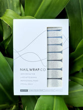 Load image into Gallery viewer, Buy Frost Silver Glitter Premium Designer Nail Polish Wraps & Semicured Gel Nail Stickers at the lowest price in Singapore from NAILWRAP.CO. Worldwide Shipping. Achieve instant designer nail art manicure in under 10 minutes - perfect for bridal, wedding and special occasion.
