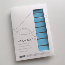 Load image into Gallery viewer, Buy Heart of the Ocean (Solid) Premium Designer Nail Polish Wraps & Semicured Gel Nail Stickers at the lowest price in Singapore from NAILWRAP.CO. Worldwide Shipping. Achieve instant designer nail art manicure in under 10 minutes - perfect for bridal, wedding and special occasion.