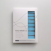 Load image into Gallery viewer, Buy Heart of the Ocean (Solid) Premium Designer Nail Polish Wraps & Semicured Gel Nail Stickers at the lowest price in Singapore from NAILWRAP.CO. Worldwide Shipping. Achieve instant designer nail art manicure in under 10 minutes - perfect for bridal, wedding and special occasion.