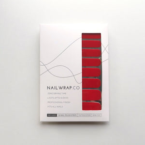 Buy Red Sass (Solid) Premium Designer Nail Polish Wraps & Semicured Gel Nail Stickers at the lowest price in Singapore from NAILWRAP.CO. Worldwide Shipping. Achieve instant designer nail art manicure in under 10 minutes - perfect for bridal, wedding and special occasion.