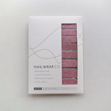 Load image into Gallery viewer, Buy Sparkling Rosé (Glitter) Premium Designer Nail Polish Wraps & Semicured Gel Nail Stickers at the lowest price in Singapore from NAILWRAP.CO. Worldwide Shipping. Achieve instant designer nail art manicure in under 10 minutes - perfect for bridal, wedding and special occasion.
