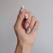 Load image into Gallery viewer, Buy Sasha Floral Premium Designer Nail Polish Wraps &amp; Semicured Gel Nail Stickers at the lowest price in Singapore from NAILWRAP.CO. Worldwide Shipping. Achieve instant designer nail art manicure in under 10 minutes - perfect for bridal, wedding and special occasion.