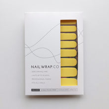 Load image into Gallery viewer, Buy Chin Up Buttercup (Solid) Premium Designer Nail Polish Wraps & Semicured Gel Nail Stickers at the lowest price in Singapore from NAILWRAP.CO. Worldwide Shipping. Achieve instant designer nail art manicure in under 10 minutes - perfect for bridal, wedding and special occasion.
