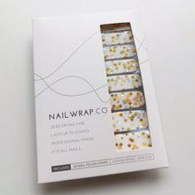 Load image into Gallery viewer, Buy Sprinkle Stars Overlay Premium Designer Nail Polish Wraps & Semicured Gel Nail Stickers at the lowest price in Singapore from NAILWRAP.CO. Worldwide Shipping. Achieve instant designer nail art manicure in under 10 minutes - perfect for bridal, wedding and special occasion.