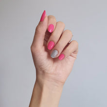Load image into Gallery viewer, Buy Pink Punch (Solid) Premium Designer Nail Polish Wraps & Semicured Gel Nail Stickers at the lowest price in Singapore from NAILWRAP.CO. Worldwide Shipping. Achieve instant designer nail art manicure in under 10 minutes - perfect for bridal, wedding and special occasion.