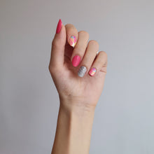 Load image into Gallery viewer, Buy Pink Punch (Solid) Premium Designer Nail Polish Wraps & Semicured Gel Nail Stickers at the lowest price in Singapore from NAILWRAP.CO. Worldwide Shipping. Achieve instant designer nail art manicure in under 10 minutes - perfect for bridal, wedding and special occasion.