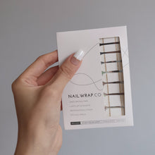Load image into Gallery viewer, Buy Giselle French Twist Premium Designer Nail Polish Wraps & Semicured Gel Nail Stickers at the lowest price in Singapore from NAILWRAP.CO. Worldwide Shipping. Achieve instant designer nail art manicure in under 10 minutes - perfect for bridal, wedding and special occasion.