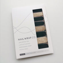Load image into Gallery viewer, Buy Forest Glitz Premium Designer Nail Polish Wraps & Semicured Gel Nail Stickers at the lowest price in Singapore from NAILWRAP.CO. Worldwide Shipping. Achieve instant designer nail art manicure in under 10 minutes - perfect for bridal, wedding and special occasion.