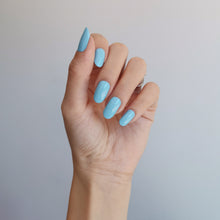 Load image into Gallery viewer, Buy Heart of the Ocean (Solid) Premium Designer Nail Polish Wraps & Semicured Gel Nail Stickers at the lowest price in Singapore from NAILWRAP.CO. Worldwide Shipping. Achieve instant designer nail art manicure in under 10 minutes - perfect for bridal, wedding and special occasion.