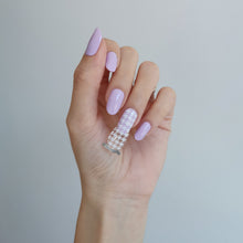 Load image into Gallery viewer, Buy Houndstooth Overlay Premium Designer Nail Polish Wraps & Semicured Gel Nail Stickers at the lowest price in Singapore from NAILWRAP.CO. Worldwide Shipping. Achieve instant designer nail art manicure in under 10 minutes - perfect for bridal, wedding and special occasion.