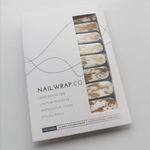 Buy Gold Foil Overlay Premium Designer Nail Polish Wraps & Semicured Gel Nail Stickers at the lowest price in Singapore from NAILWRAP.CO. Worldwide Shipping. Achieve instant designer nail art manicure in under 10 minutes - perfect for bridal, wedding and special occasion.