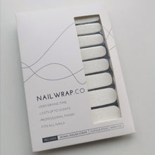 Load image into Gallery viewer, Buy White Floral Tip Overlay Premium Designer Nail Polish Wraps & Semicured Gel Nail Stickers at the lowest price in Singapore from NAILWRAP.CO. Worldwide Shipping. Achieve instant designer nail art manicure in under 10 minutes - perfect for bridal, wedding and special occasion.