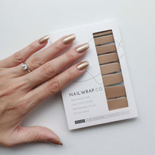 Load image into Gallery viewer, Buy Iridescent Oyster (Solid) Premium Designer Nail Polish Wraps & Semicured Gel Nail Stickers at the lowest price in Singapore from NAILWRAP.CO. Worldwide Shipping. Achieve instant designer nail art manicure in under 10 minutes - perfect for bridal, wedding and special occasion.