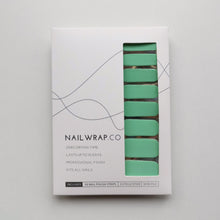 Load image into Gallery viewer, Buy Tropical Tide (Solid) Premium Designer Nail Polish Wraps & Semicured Gel Nail Stickers at the lowest price in Singapore from NAILWRAP.CO. Worldwide Shipping. Achieve instant designer nail art manicure in under 10 minutes - perfect for bridal, wedding and special occasion.