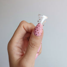 Load image into Gallery viewer, Buy Rose Gold Heart Overlay Premium Designer Nail Polish Wraps & Semicured Gel Nail Stickers at the lowest price in Singapore from NAILWRAP.CO. Worldwide Shipping. Achieve instant designer nail art manicure in under 10 minutes - perfect for bridal, wedding and special occasion.