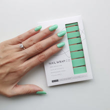 Load image into Gallery viewer, Buy Tropical Tide (Solid) Premium Designer Nail Polish Wraps & Semicured Gel Nail Stickers at the lowest price in Singapore from NAILWRAP.CO. Worldwide Shipping. Achieve instant designer nail art manicure in under 10 minutes - perfect for bridal, wedding and special occasion.