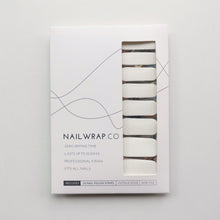 Load image into Gallery viewer, Buy White Net Overlay Premium Designer Nail Polish Wraps & Semicured Gel Nail Stickers at the lowest price in Singapore from NAILWRAP.CO. Worldwide Shipping. Achieve instant designer nail art manicure in under 10 minutes - perfect for bridal, wedding and special occasion.