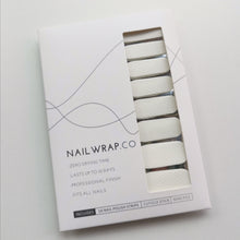Load image into Gallery viewer, Buy White Net Overlay Premium Designer Nail Polish Wraps & Semicured Gel Nail Stickers at the lowest price in Singapore from NAILWRAP.CO. Worldwide Shipping. Achieve instant designer nail art manicure in under 10 minutes - perfect for bridal, wedding and special occasion.