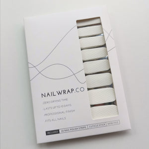 Buy White Net Overlay Premium Designer Nail Polish Wraps & Semicured Gel Nail Stickers at the lowest price in Singapore from NAILWRAP.CO. Worldwide Shipping. Achieve instant designer nail art manicure in under 10 minutes - perfect for bridal, wedding and special occasion.