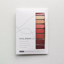 Load image into Gallery viewer, Buy Warm Spices Palette (Solid) Premium Designer Nail Polish Wraps & Semicured Gel Nail Stickers at the lowest price in Singapore from NAILWRAP.CO. Worldwide Shipping. Achieve instant designer nail art manicure in under 10 minutes - perfect for bridal, wedding and special occasion.