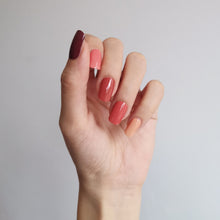 Load image into Gallery viewer, Buy Warm Spices Palette (Solid) Premium Designer Nail Polish Wraps & Semicured Gel Nail Stickers at the lowest price in Singapore from NAILWRAP.CO. Worldwide Shipping. Achieve instant designer nail art manicure in under 10 minutes - perfect for bridal, wedding and special occasion.