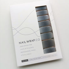 Load image into Gallery viewer, Buy Grey Hue Premium Designer Nail Polish Wraps & Semicured Gel Nail Stickers at the lowest price in Singapore from NAILWRAP.CO. Worldwide Shipping. Achieve instant designer nail art manicure in under 10 minutes - perfect for bridal, wedding and special occasion.