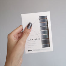 Load image into Gallery viewer, Buy Grey Hue Premium Designer Nail Polish Wraps & Semicured Gel Nail Stickers at the lowest price in Singapore from NAILWRAP.CO. Worldwide Shipping. Achieve instant designer nail art manicure in under 10 minutes - perfect for bridal, wedding and special occasion.