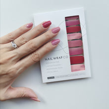 Load image into Gallery viewer, Buy Rosie Premium Designer Nail Polish Wraps & Semicured Gel Nail Stickers at the lowest price in Singapore from NAILWRAP.CO. Worldwide Shipping. Achieve instant designer nail art manicure in under 10 minutes - perfect for bridal, wedding and special occasion.
