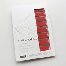 Load image into Gallery viewer, Buy Heart Me ❤️ Premium Designer Nail Polish Wraps & Semicured Gel Nail Stickers at the lowest price in Singapore from NAILWRAP.CO. Worldwide Shipping. Achieve instant designer nail art manicure in under 10 minutes - perfect for bridal, wedding and special occasion.