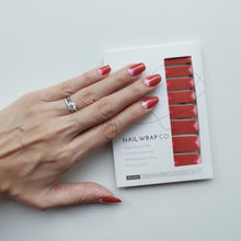 Load image into Gallery viewer, Buy Heart Me ❤️ Premium Designer Nail Polish Wraps & Semicured Gel Nail Stickers at the lowest price in Singapore from NAILWRAP.CO. Worldwide Shipping. Achieve instant designer nail art manicure in under 10 minutes - perfect for bridal, wedding and special occasion.
