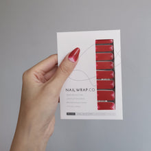 Load image into Gallery viewer, Buy Heart Me ❤️ Premium Designer Nail Polish Wraps & Semicured Gel Nail Stickers at the lowest price in Singapore from NAILWRAP.CO. Worldwide Shipping. Achieve instant designer nail art manicure in under 10 minutes - perfect for bridal, wedding and special occasion.