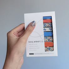 Load image into Gallery viewer, Buy Pastel Foliage Premium Designer Nail Polish Wraps & Semicured Gel Nail Stickers at the lowest price in Singapore from NAILWRAP.CO. Worldwide Shipping. Achieve instant designer nail art manicure in under 10 minutes - perfect for bridal, wedding and special occasion.