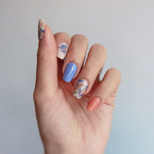 Load image into Gallery viewer, Buy Pastel Foliage Premium Designer Nail Polish Wraps & Semicured Gel Nail Stickers at the lowest price in Singapore from NAILWRAP.CO. Worldwide Shipping. Achieve instant designer nail art manicure in under 10 minutes - perfect for bridal, wedding and special occasion.