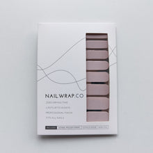 Load image into Gallery viewer, Buy Dusty Pink Sparkle Premium Designer Nail Polish Wraps & Semicured Gel Nail Stickers at the lowest price in Singapore from NAILWRAP.CO. Worldwide Shipping. Achieve instant designer nail art manicure in under 10 minutes - perfect for bridal, wedding and special occasion.