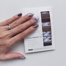 Load image into Gallery viewer, Buy Purple Reign Premium Designer Nail Polish Wraps & Semicured Gel Nail Stickers at the lowest price in Singapore from NAILWRAP.CO. Worldwide Shipping. Achieve instant designer nail art manicure in under 10 minutes - perfect for bridal, wedding and special occasion.
